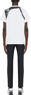 Alexander McQueen Kaos Pendek Putih Leher Bulat Kontras 759453-QVZ34-0900 Shop Alexander McQueen Kaos Pendek Putih Leher Bulat Kontras 759453-QVZ34-0900