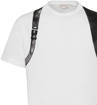 Alexander McQueen Kaos Pendek Putih Leher Bulat Kontras 759453-QVZ34-0900 Sizing Alexander McQueen Kaos Pendek Putih Leher Bulat Kontras 759453-QVZ34-0900