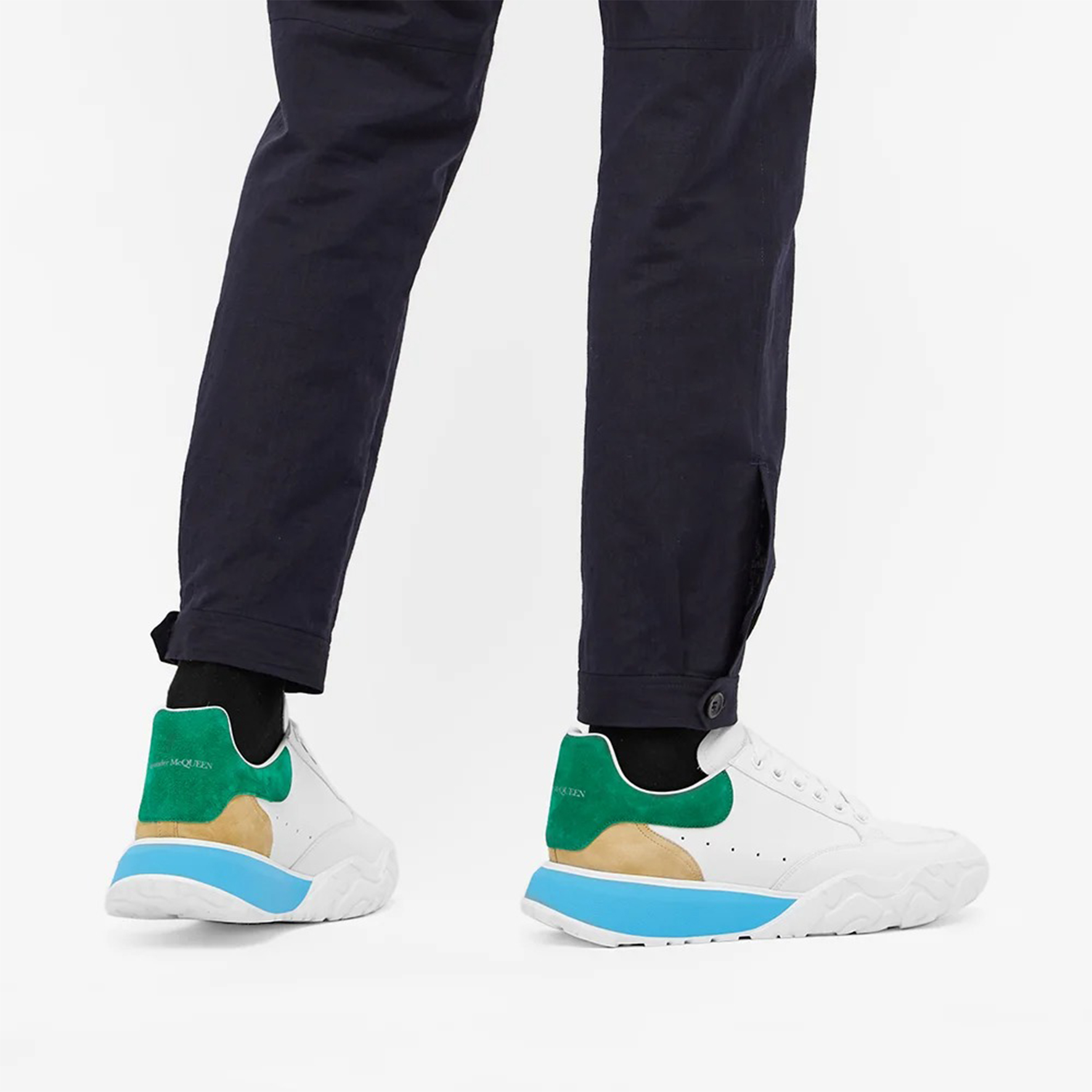 Details for 알렉산더 맥퀸 에메랄드 코트 스니커즈 (Alexander McQueen Emerald Court Sneakers) 634618WIA979454