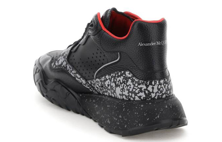 Lookbook 알렉산더 맥퀸 코트 로우 '블랙 패션 스트랩' 711135WIAAF1589