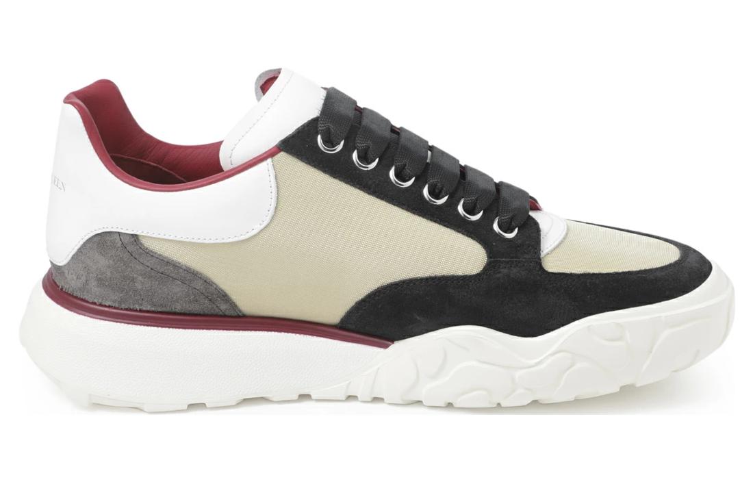 Order Alexander McQueen Court Paneled Low-Top Sneakers 'Beige White Red' 750365W4WL12129