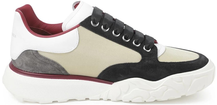 Alexander McQueen Court Paneled Low-Top Sneakers 'Beige White Red' 750365W4WL12129 Order Alexander McQueen Court Paneled Low-Top Sneakers 'Beige White Red' 750365W4WL12129