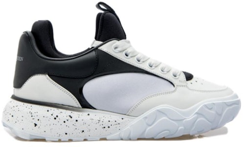 亞歷山大·麥昆 皮革 繫帶 減震 低幫 運動休閒鞋 黑白 Order 亞歷山大·麥昆 皮革 繫帶 減震 低幫 運動休閒鞋 黑白