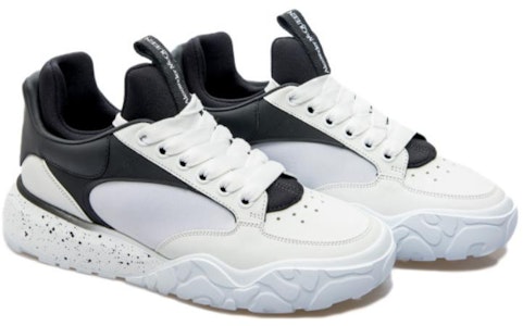 亞歷山大·麥昆 皮革 繫帶 減震 低幫 運動休閒鞋 黑白 Lookbook 亞歷山大·麥昆 皮革 繫帶 減震 低幫 運動休閒鞋 黑白