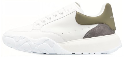 Alexander McQueen Court Trainer 'Beige White Olive Green' 705117WID6H8863 Alexander McQueen Court Trainer 'Beige White Olive Green' 705117WID6H8863