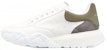 Alexander McQueen Court Trainer 'Beige Putih Hijau Zaitun' 705117WID6H8863