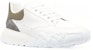 Alexander McQueen Court Trainer 'Beige Putih Hijau Zaitun' 705117WID6H8863
