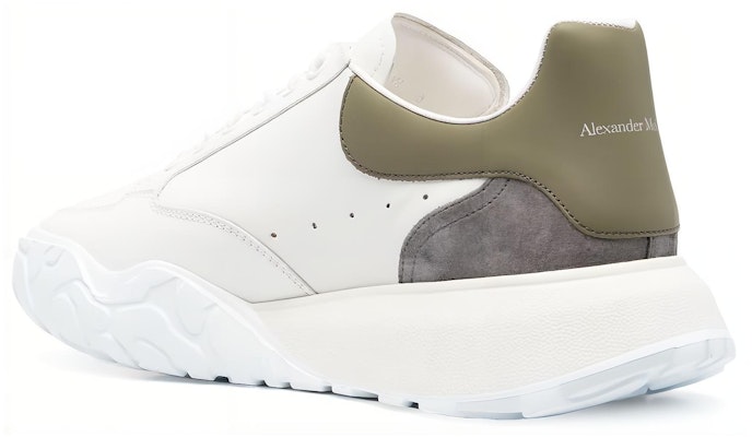 Alexander McQueen Court Trainer 'Beige White Olive Green' 705117WID6H8863 Lookbook Alexander McQueen Court Trainer 'Beige White Olive Green' 705117WID6H8863