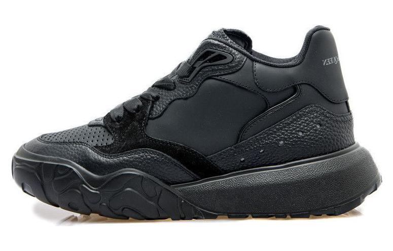 Alexander McQueen Court Trainer 'Black Leather' 705121WICDE1081