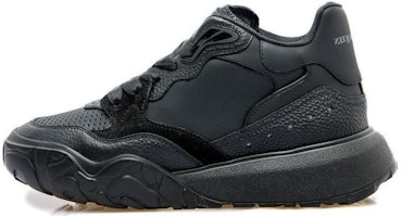 Alexander McQueen Court Trainer 'Black Leather' 705121WICDE1081 Alexander McQueen Court Trainer 'Black Leather' 705121WICDE1081