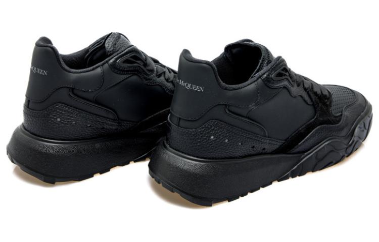 Lookbook Alexander McQueen Court Trainer 'Black Leather' 705121WICDE1081