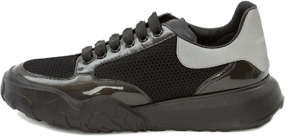 Alexander McQueen Court Trainer 'Black Nappa Leather' 645889W4P411069 Alexander McQueen Court Trainer 'Black Nappa Leather' 645889W4P411069