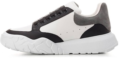 Alexander McQueen Court Trainer 'Black White Arctic Grey' 705117-WICD8-9882 Alexander McQueen Court Trainer 'Black White Arctic Grey' 705117-WICD8-9882