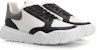 Alexander McQueen Court Trainer 'Hitam Putih Arctic Kelabu' 705117-WICD8-9882