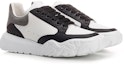 Order Alexander McQueen Court Trainer 'Hitam Putih Arctic Kelabu' 705117-WICD8-9882