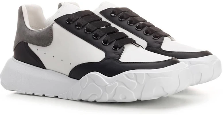 Alexander McQueen Court Trainer 'Hitam Putih Arctic Kelabu' 705117-WICD8-9882 Lookbook Alexander McQueen Court Trainer 'Hitam Putih Arctic Kelabu' 705117-WICD8-9882
