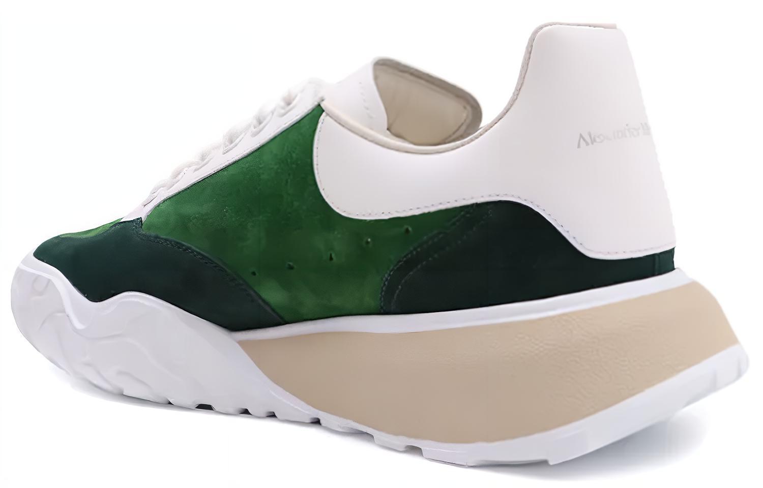 Shop Alexander McQueen Baskets Court ''Vert'' 634618WHWJA3733