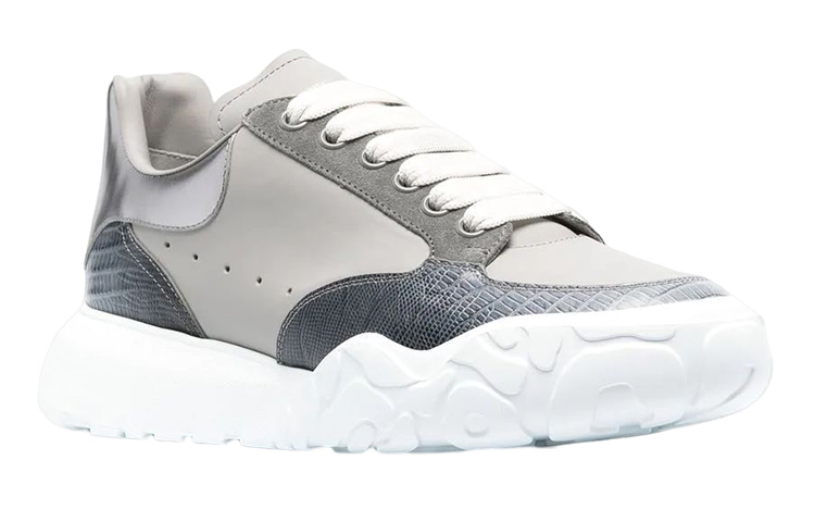 Order Alexander McQueen Court Trainer 'Grey Leather' 711132WIAABGREY