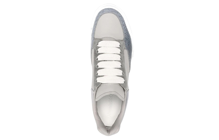 Lookbook Alexander McQueen Court Trainer 'Grey Leather' 711132WIAABGREY
