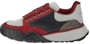 Buy Alexander McQueen Sepatu Kulit Low-top Warna Merah Hitam Abu-Abu 667799WID6J8829