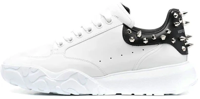 Alexander McQueen Court Trainer 'Studded - White Black' 705808WICD59089 Alexander McQueen Court Trainer 'Studded - White Black' 705808WICD59089