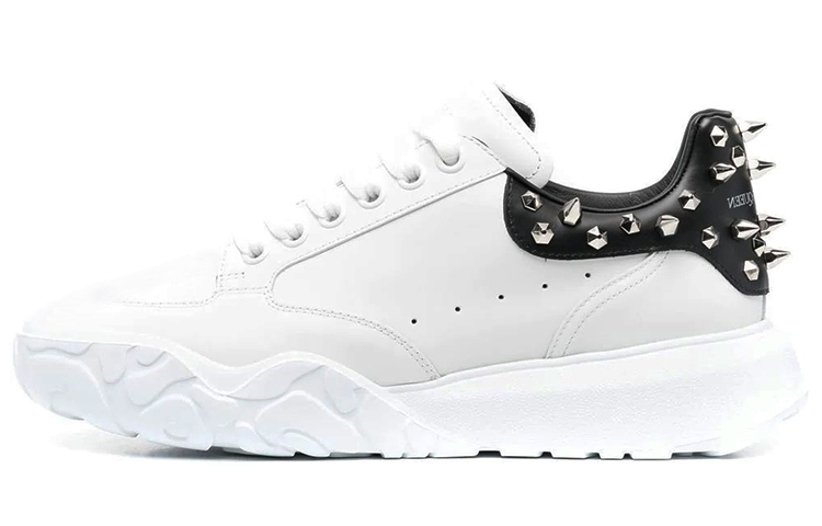 Alexander McQueen Court Trainer 'Studded - White Black' 705808WICD59089