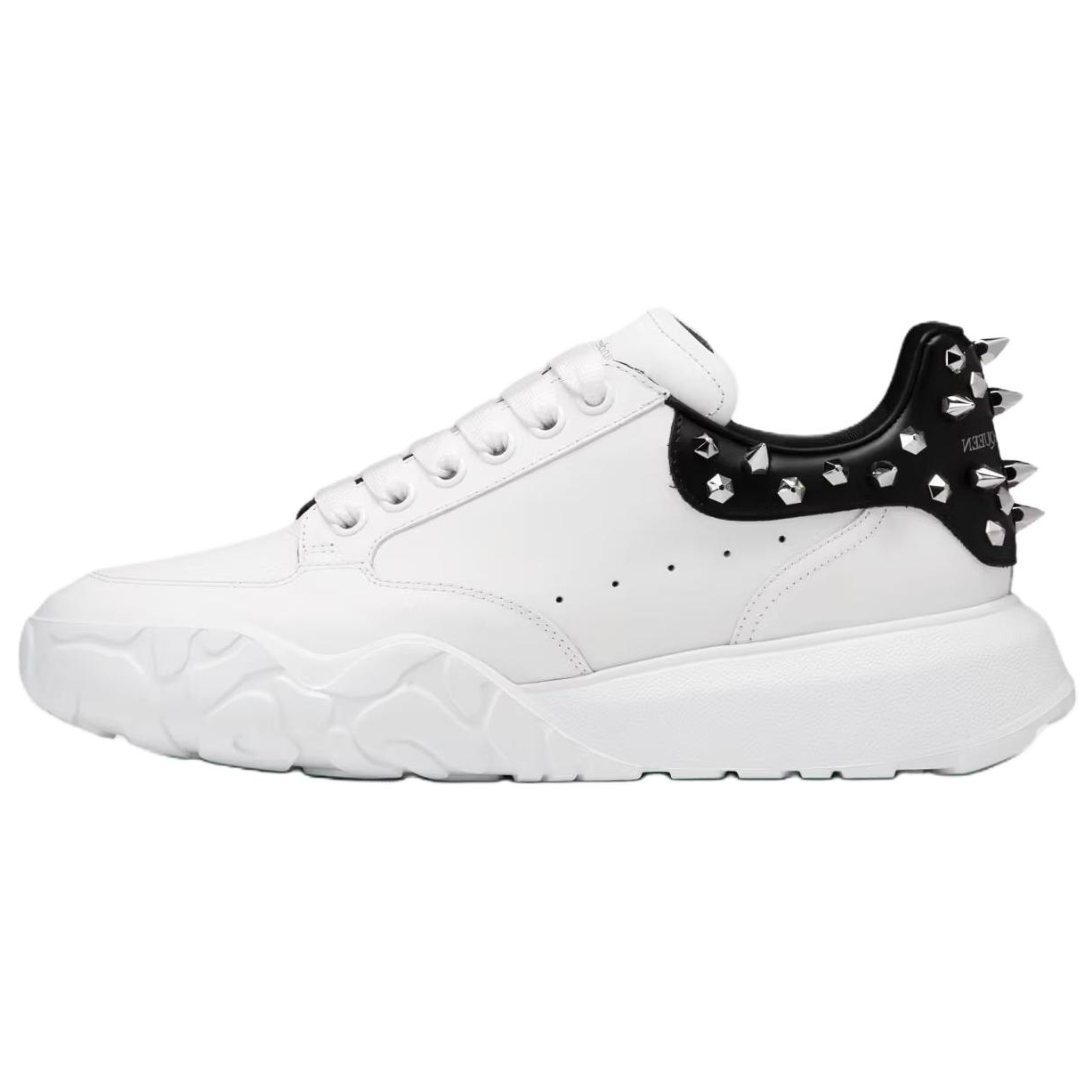 Alexander McQueen Court Trainer 'Studded - White Black' 708081-WICD5-9089