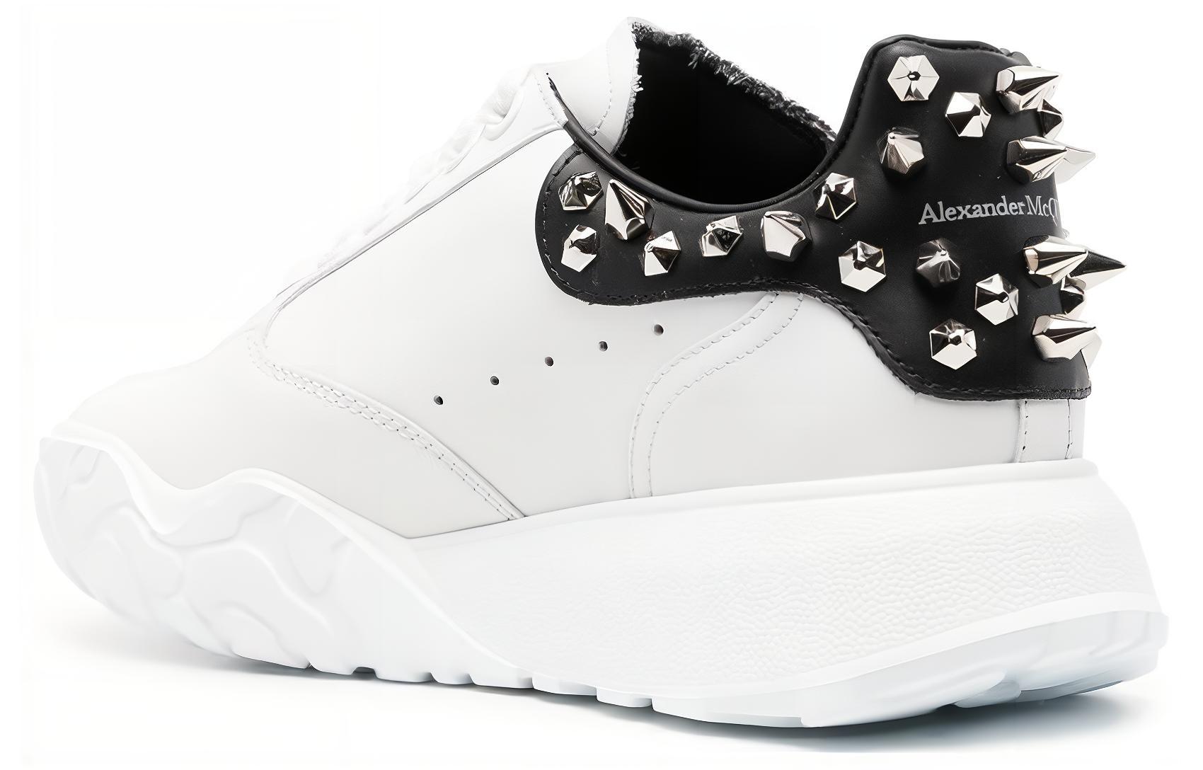 Lookbook Alexander McQueen Kasut Sukan 'Bertatah - Putih Hitam' 708081-WICD5-9089