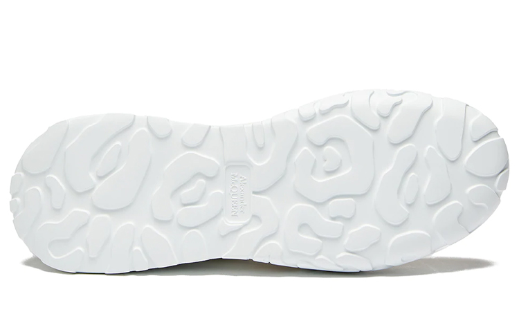 Shop 亞歷山大·麥昆 Court Trainer 皮革 系帶 低幫 運動休閒鞋 男款 白棕灰