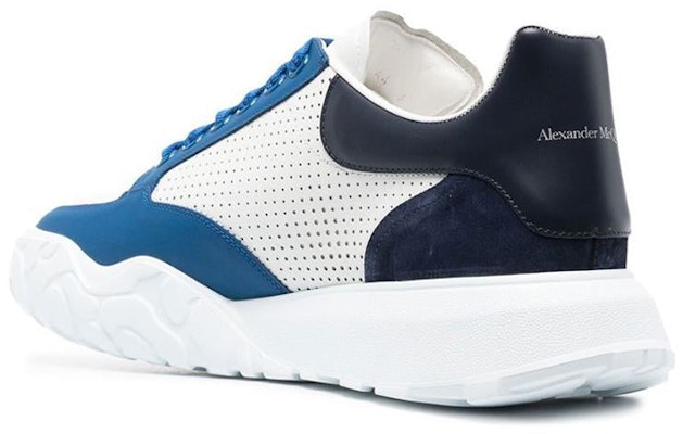 Alexander McQueen Court Trainer 'White Blue' 735782WID6B8899 Shop Alexander McQueen Court Trainer 'White Blue' 735782WID6B8899