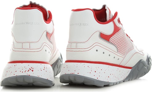 Alexander McQueen 白红配色高帮运动鞋 705122-WIBI5-9937 Lookbook Alexander McQueen 白红配色高帮运动鞋 705122-WIBI5-9937
