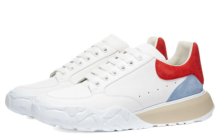 Order Alexander McQueen Zapatillas Court 'Blanco Rojo Azul' 634618-WIA95-9347