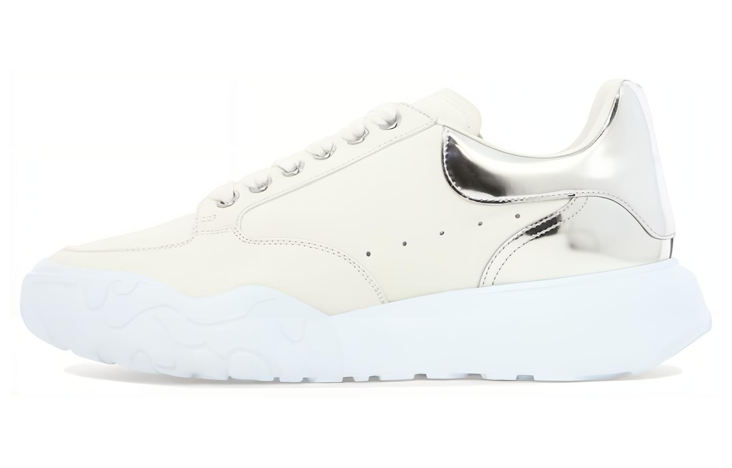 Alexander McQueen Court Trainer 'White Silver' 705117WID6F9071