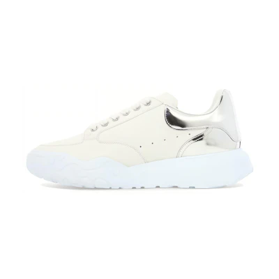 Alexander McQueen Court Trainer 'White Silver'