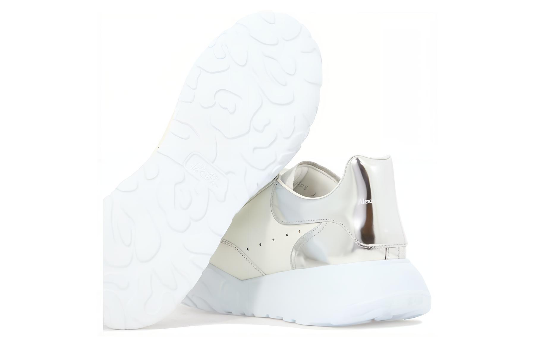 Purchase Alexander McQueen Court Trainer 'White Silver' 705117WID6F9071