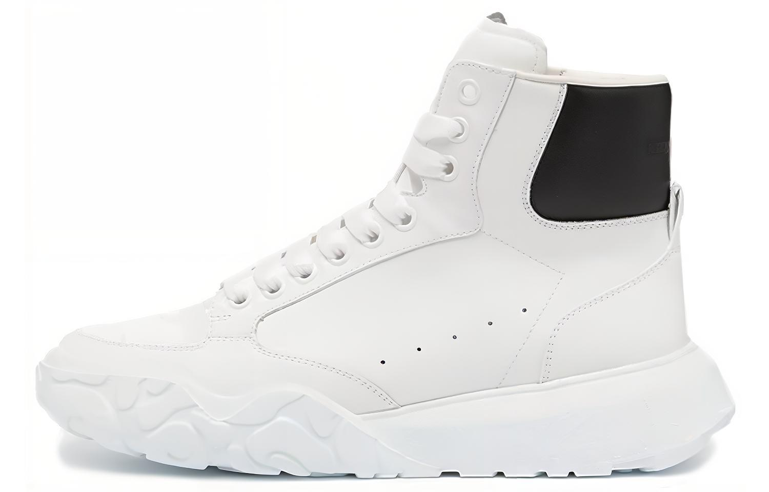 Alexander McQueen Court Trainer High 'White Black' 667805WIA9I9061