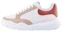 Buy Alexander McQueen Court Trainers 'White Tan Red' 735780WID6A8804