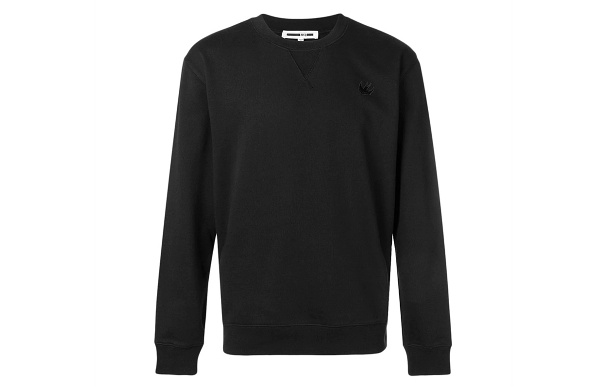 Alexander McQueen Crewneck Pullover Sweatshirt Black () 387535-RMT73-1000