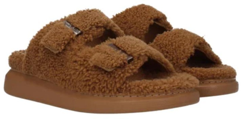 Alexander McQueen Curly Shearling Up Sandal 'Tobacco' 682493-WLEK4-2327 Lookbook Alexander McQueen Curly Shearling Up Sandal 'Tobacco' 682493-WLEK4-2327