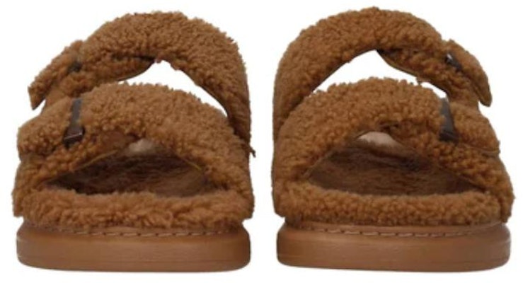 Alexander McQueen Curly Shearling Up Sandal 'Tobacco' 682493-WLEK4-2327 Shop Alexander McQueen Curly Shearling Up Sandal 'Tobacco' 682493-WLEK4-2327