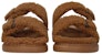 Alexander McQueen Curly Shearling Up Sandal 'Tobacco' Coklat Tembakau 682493-WLEK4-2327