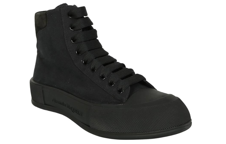 Lookbook 亚历山大·麦昆 Deck 高帮'黑色时尚' 707681W4MV71000