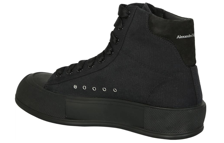 Shop 亚历山大·麦昆 Deck 高帮'黑色时尚' 707681W4MV71000