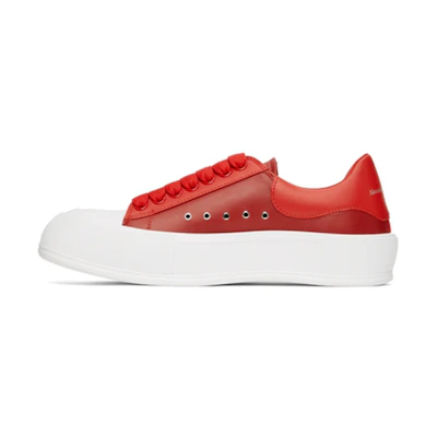 Alexander McQueen Deck Lace-Up Plimsoll 'Welsh Red'