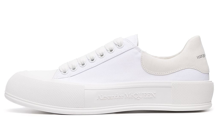Alexander McQueen Deck Lace-Up Plimsoll 'White' 654593-W4MV7-9000