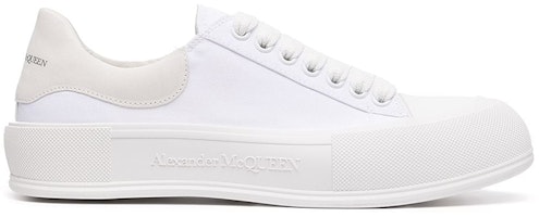 알렉산더 맥퀸 데크 레이스업 플림솔 '화이트' 654593-W4MV7-9000 Order 알렉산더 맥퀸 데크 레이스업 플림솔 '화이트' 654593-W4MV7-9000