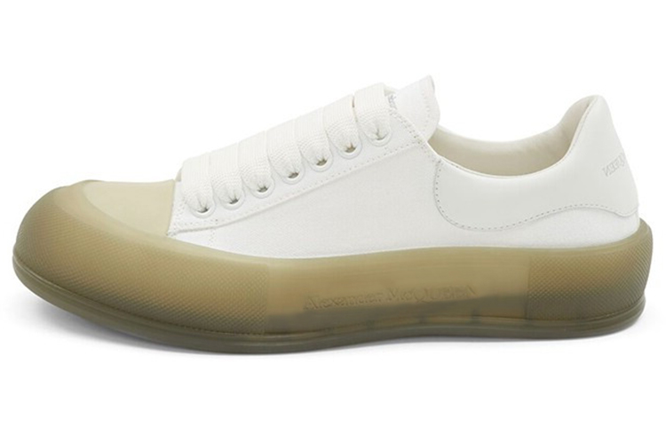 Buy アレキサンダー・マックイーン デッキレースアップスニーカー (ホワイトカーキ) 667819-W4MVW-9055