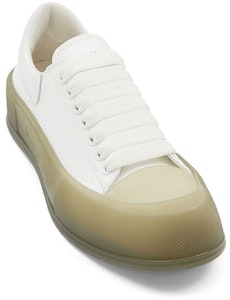 Alexander McQueen Deck Lace-Up Plimsoll 'Putih Khaki' 667819-W4MVW-9055 Order Alexander McQueen Deck Lace-Up Plimsoll 'Putih Khaki' 667819-W4MVW-9055