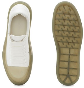 Alexander McQueen Deck Lace-Up Plimsoll 'Putih Khaki' 667819-W4MVW-9055 Shop Alexander McQueen Deck Lace-Up Plimsoll 'Putih Khaki' 667819-W4MVW-9055