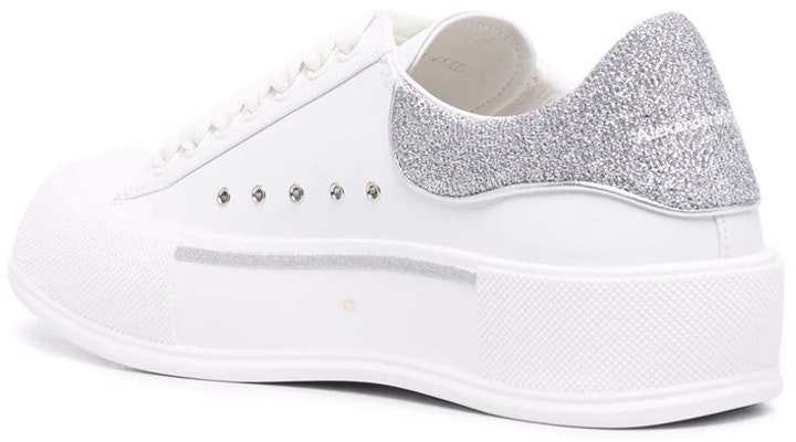 Alexander McQueen Deck Lace-Up Plimsoll 'White Silver' 682410-WIB67-9485 Lookbook Alexander McQueen Deck Lace-Up Plimsoll 'White Silver' 682410-WIB67-9485